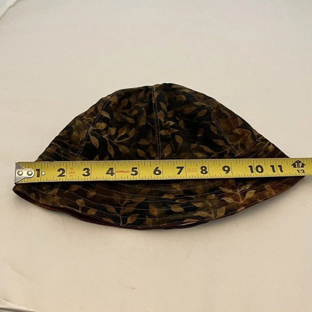 Lost River Clothing Company Reversible Fall Leaf Print Bucket Hat Y2K Inspired - Picture 14 of 14